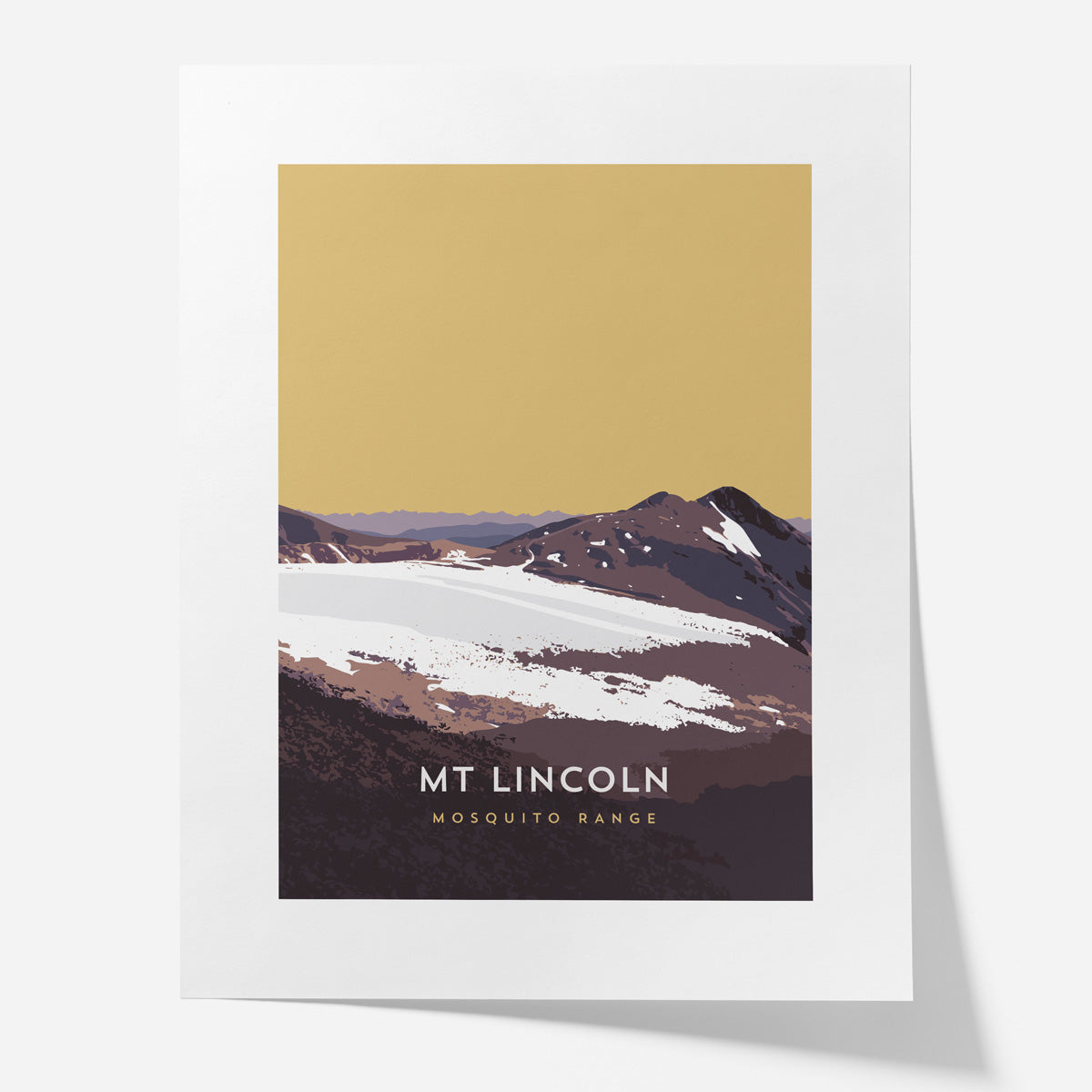 Mount Lincoln Colorado 14er Poster
