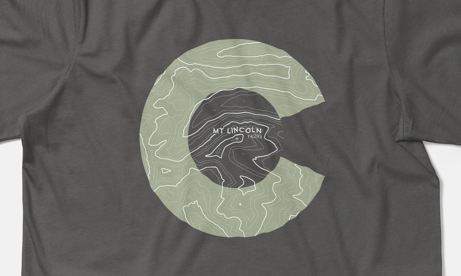 Mount Lincoln Topo 14er Shirt
