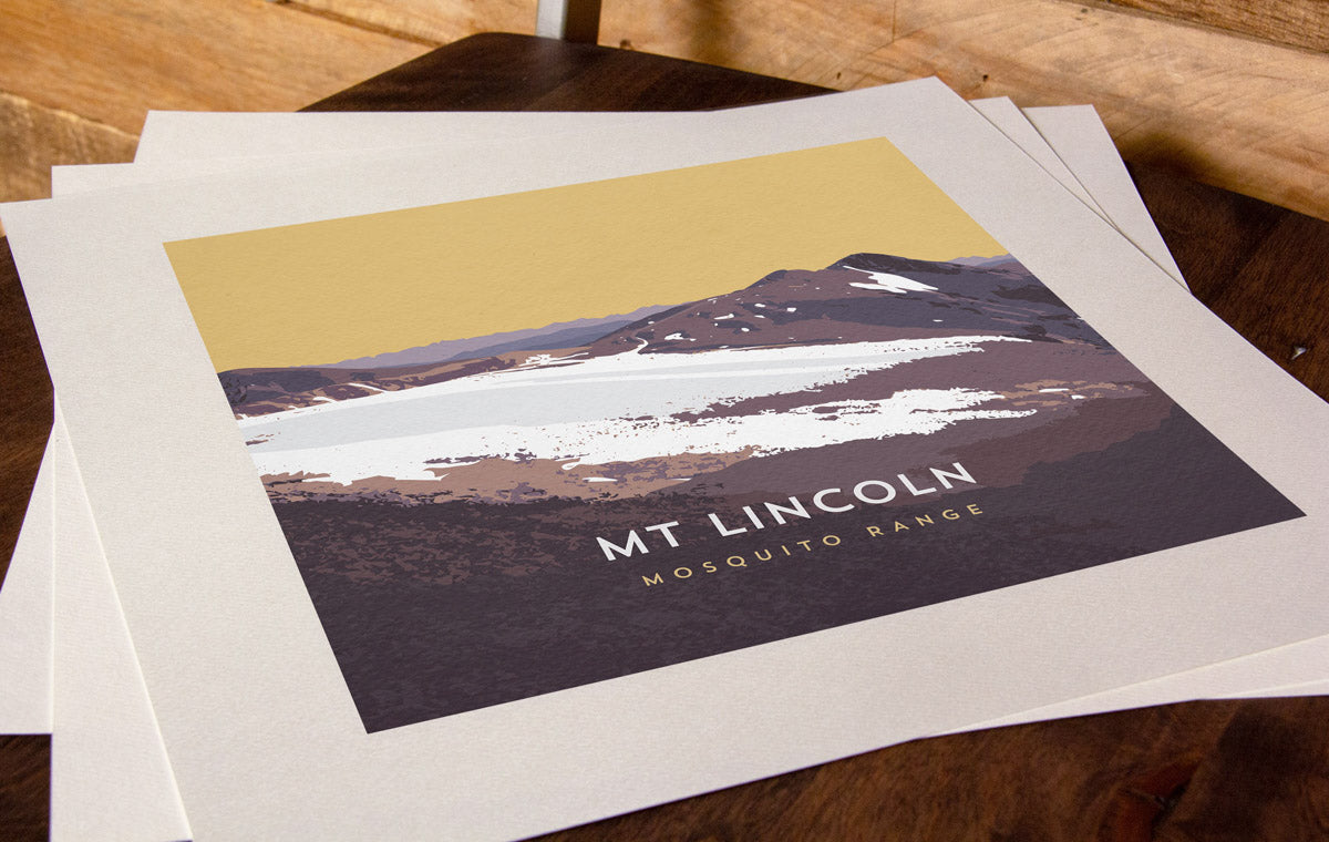 Mount Lincoln Colorado 14er Art Print