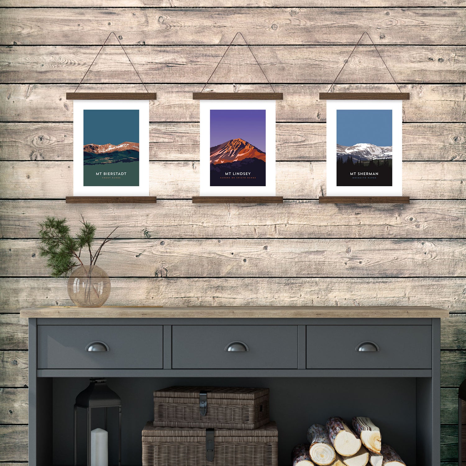 Mount Lindsey Colorado 14er Hanger Frame Poster
