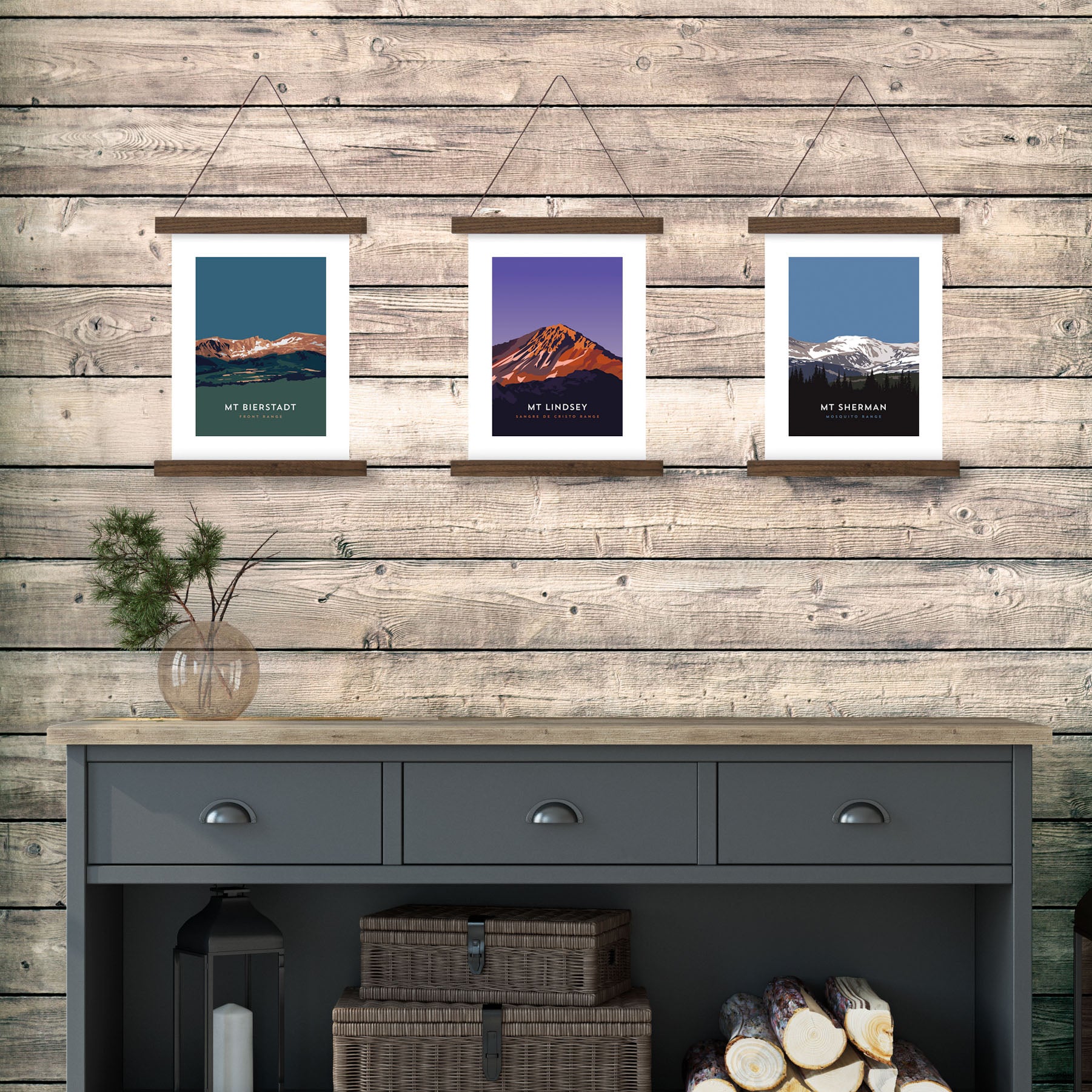 Mount Lindsey Colorado 14er Hanger Frame Poster