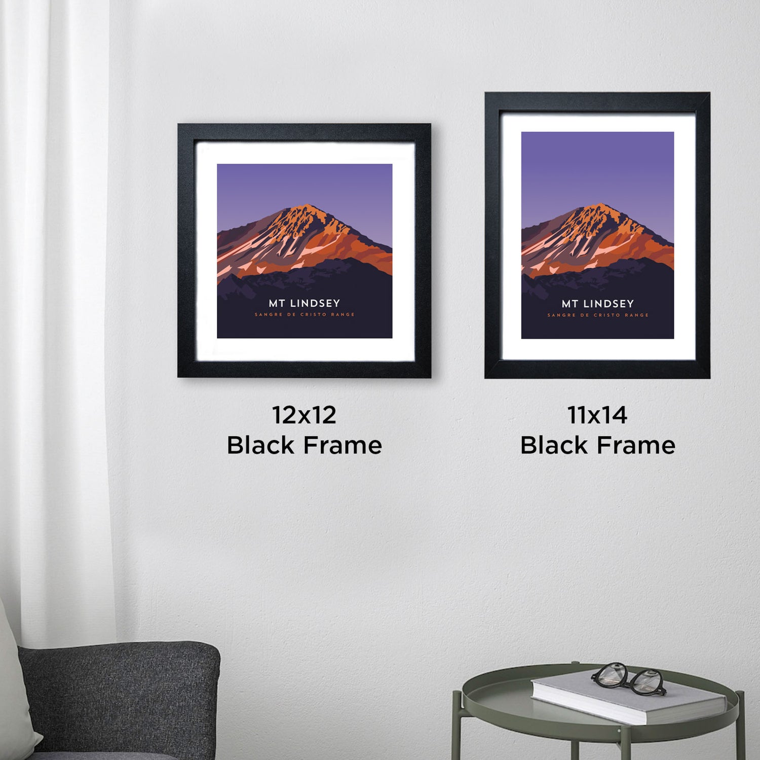 Mount Lindsey Colorado 14er Framed Poster