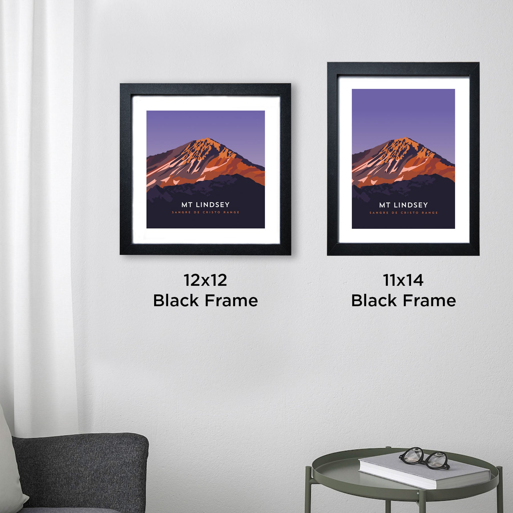 Mount Lindsey Colorado 14er Framed Poster