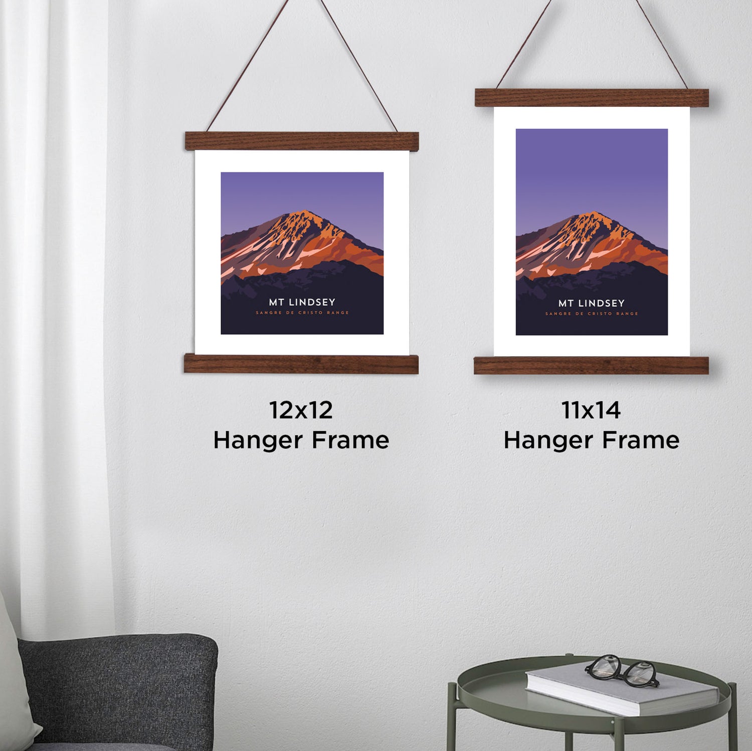 Mount Lindsey Colorado 14er Hanger Framed Poster