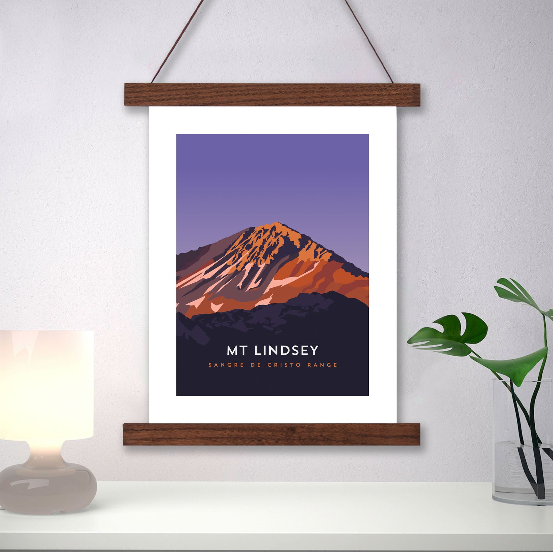 Mount Lindsey Colorado 14er Hanger Frame Poster