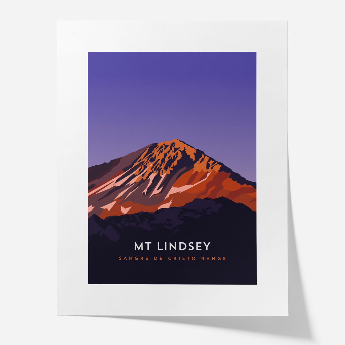 Mount Lindsey Colorado 14er Poster