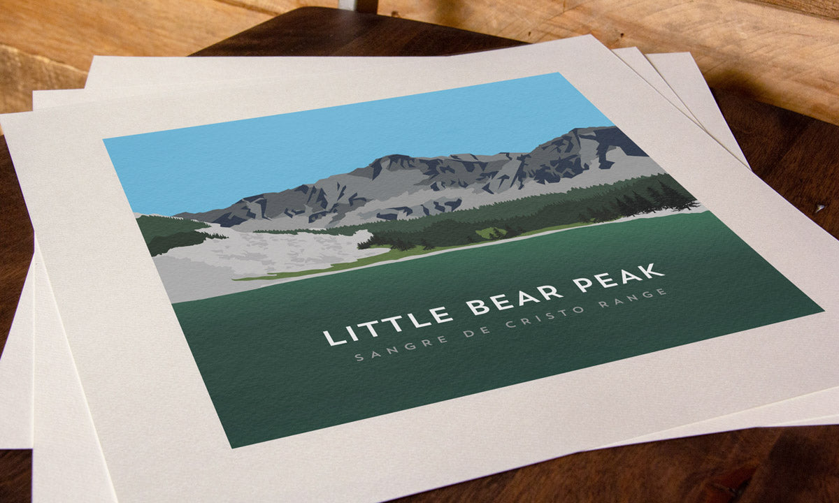 Little Bear Peak Colorado 14er Art Print