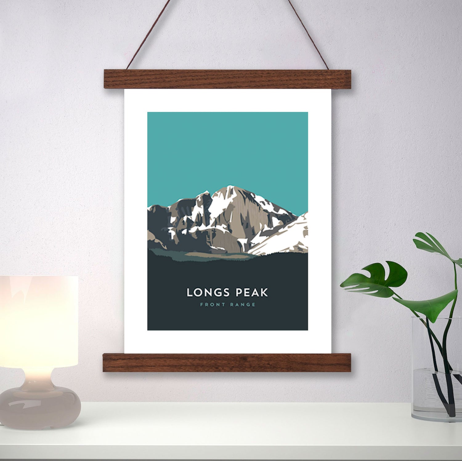 Longs Peak Colorado 14er Hanger Frame Poster