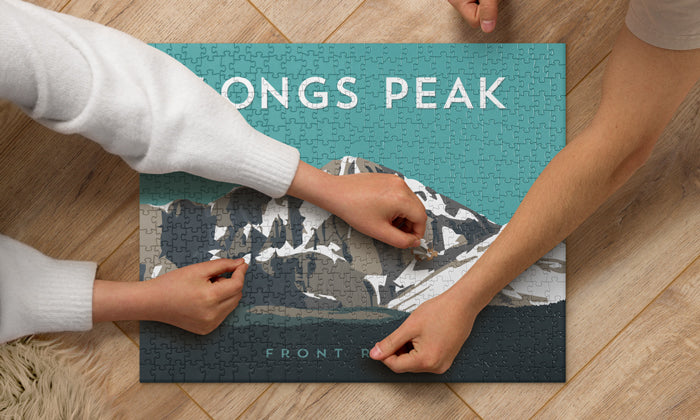 Longs Peak Colorado 14er Mountain Jigsaw Puzzle