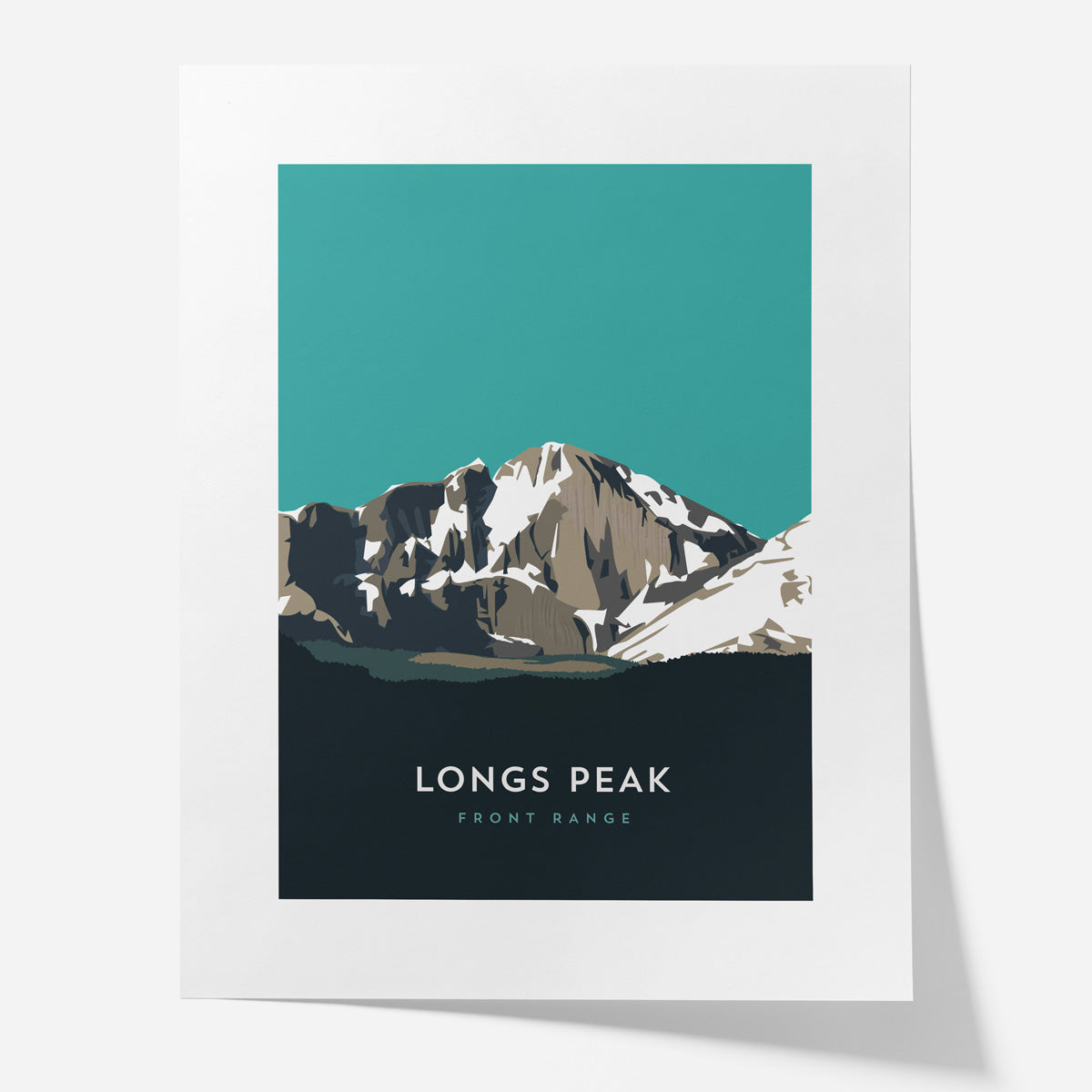 Longs Peak Colorado 14er Poster