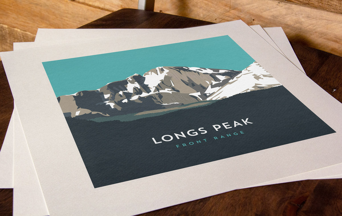 Longs Peak Colorado 14er Art Print