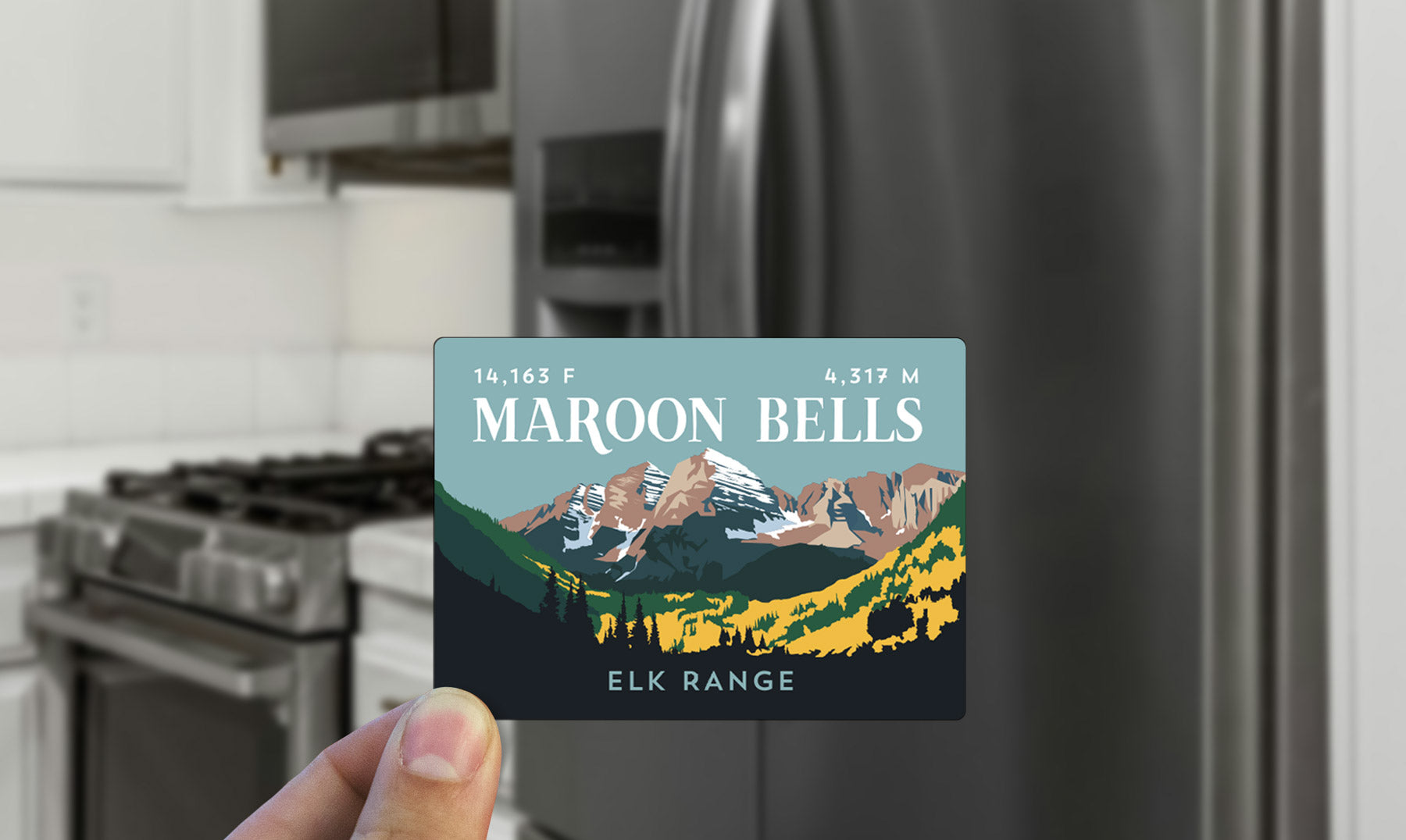 Maroon Bells Colorado 14er Magnet