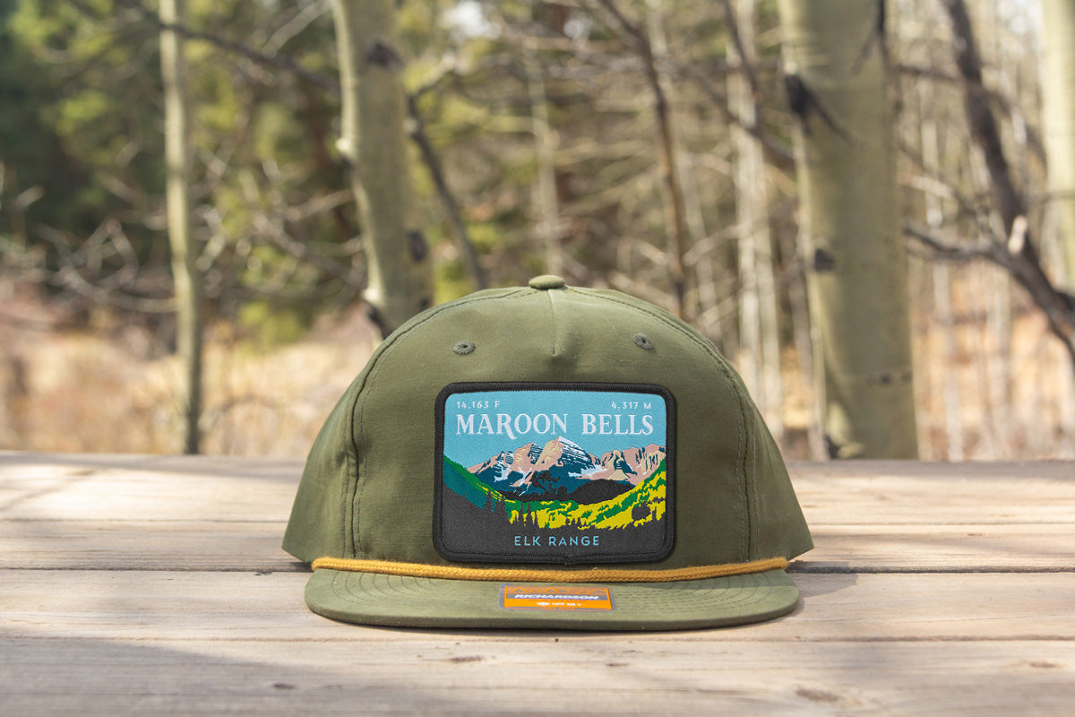 Maroon Bells Colorado 14er Rope Hat