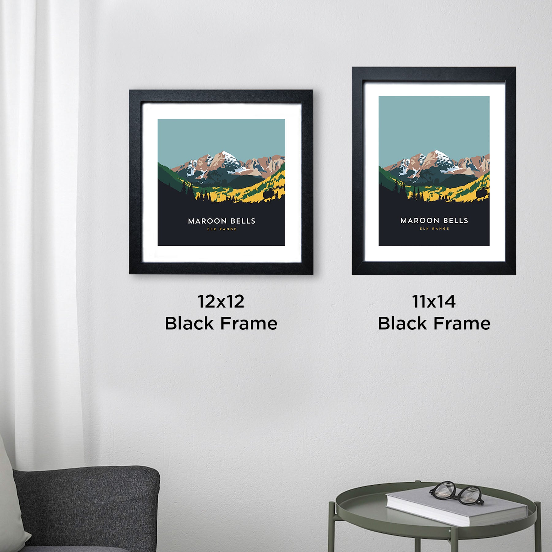 Maroon Bells Colorado 14er Framed Poster