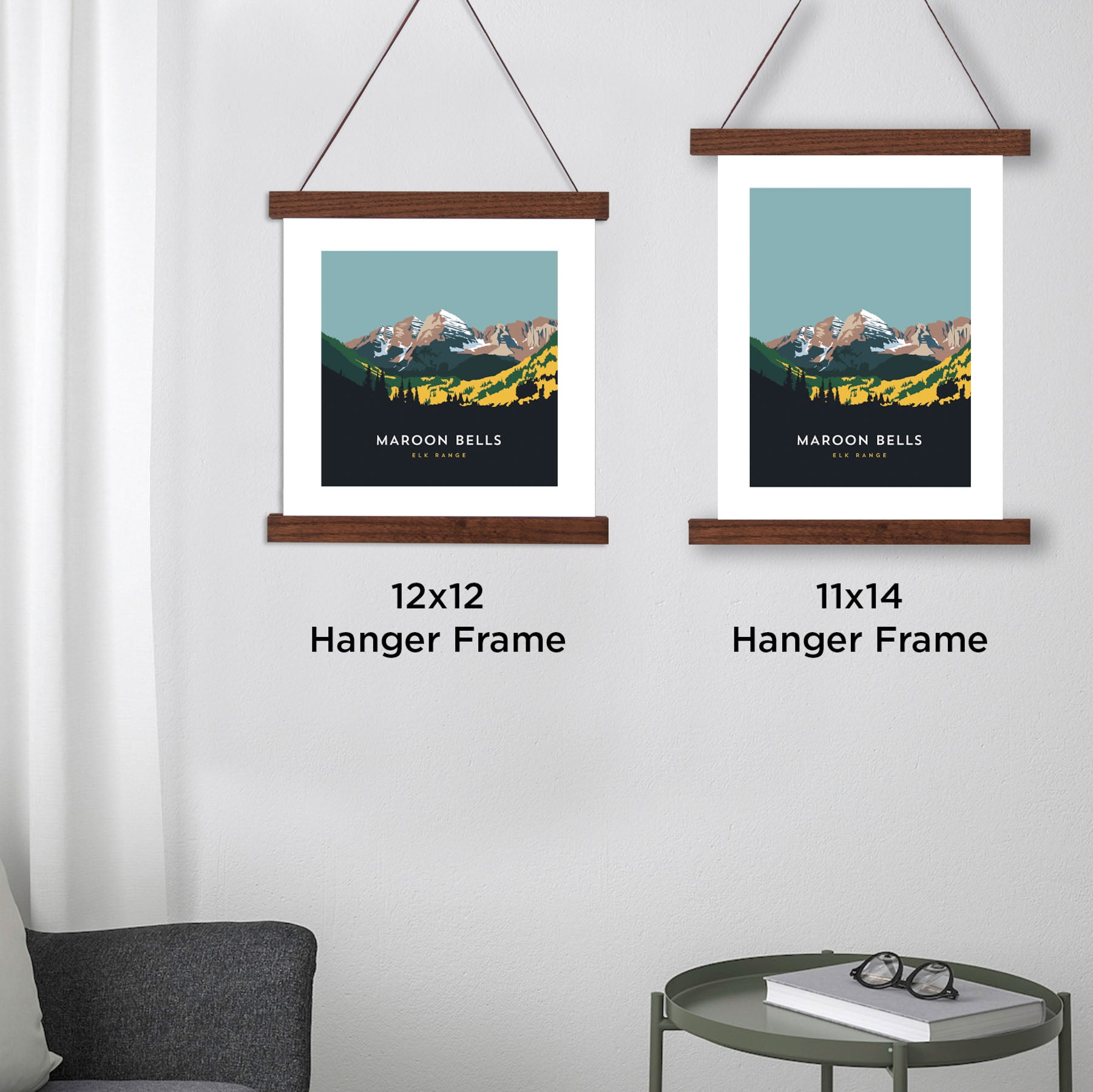Maroon Bells Colorado 14er Hanger Frame Poster