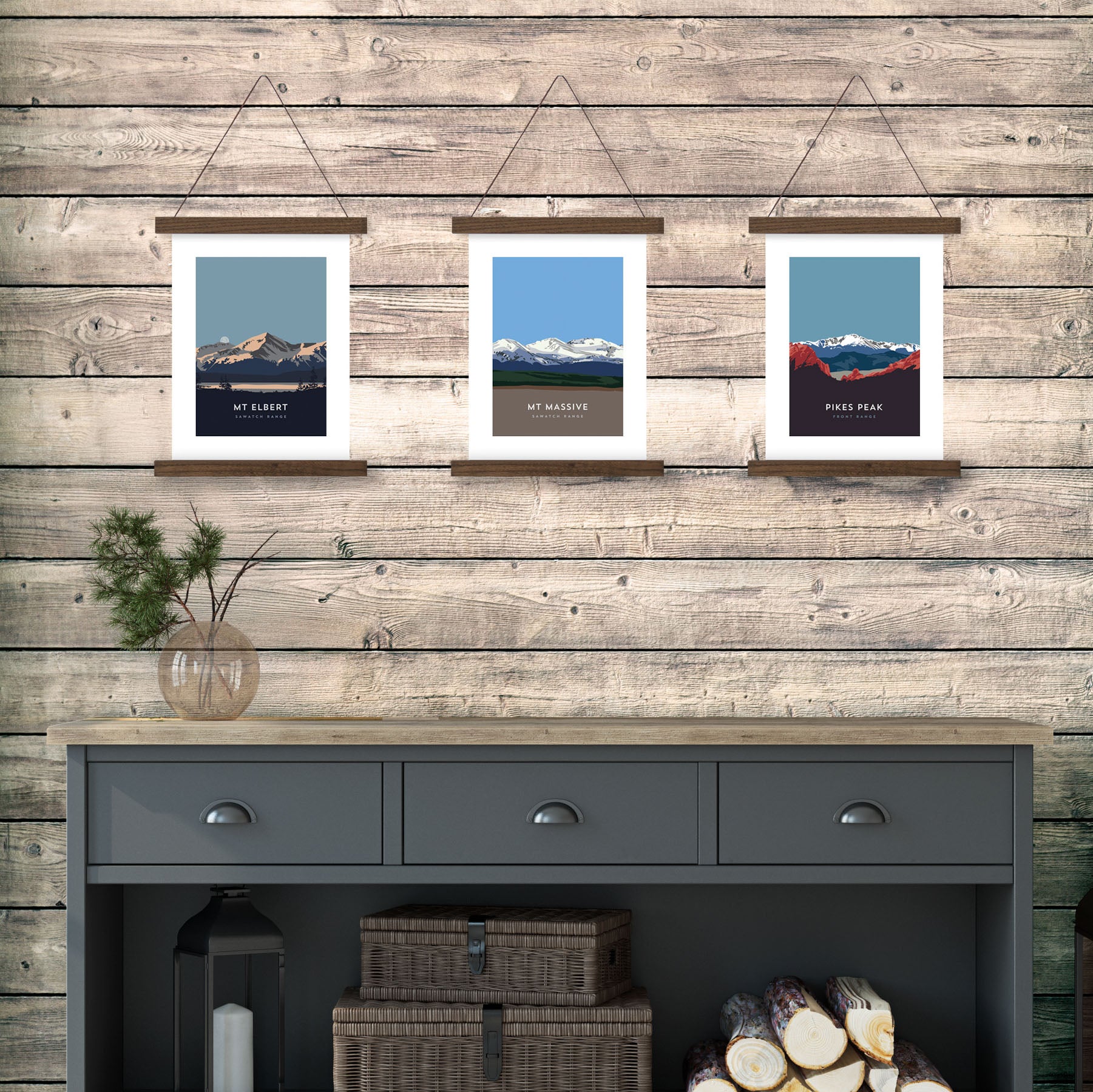 Mount Massive Colorado 14er Hanger Frame Poster