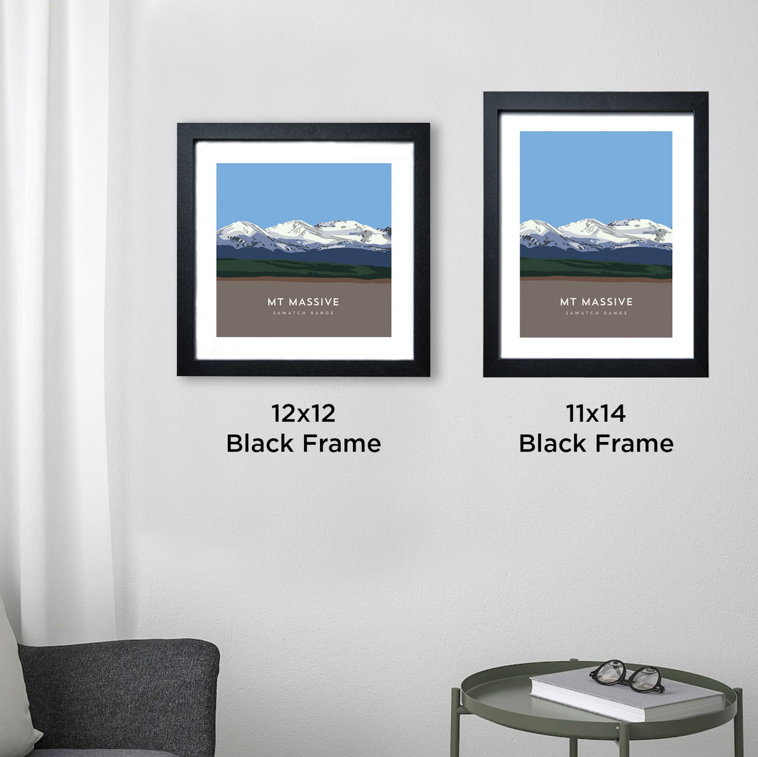 Mount Massive Colorado 14er Framed Poster