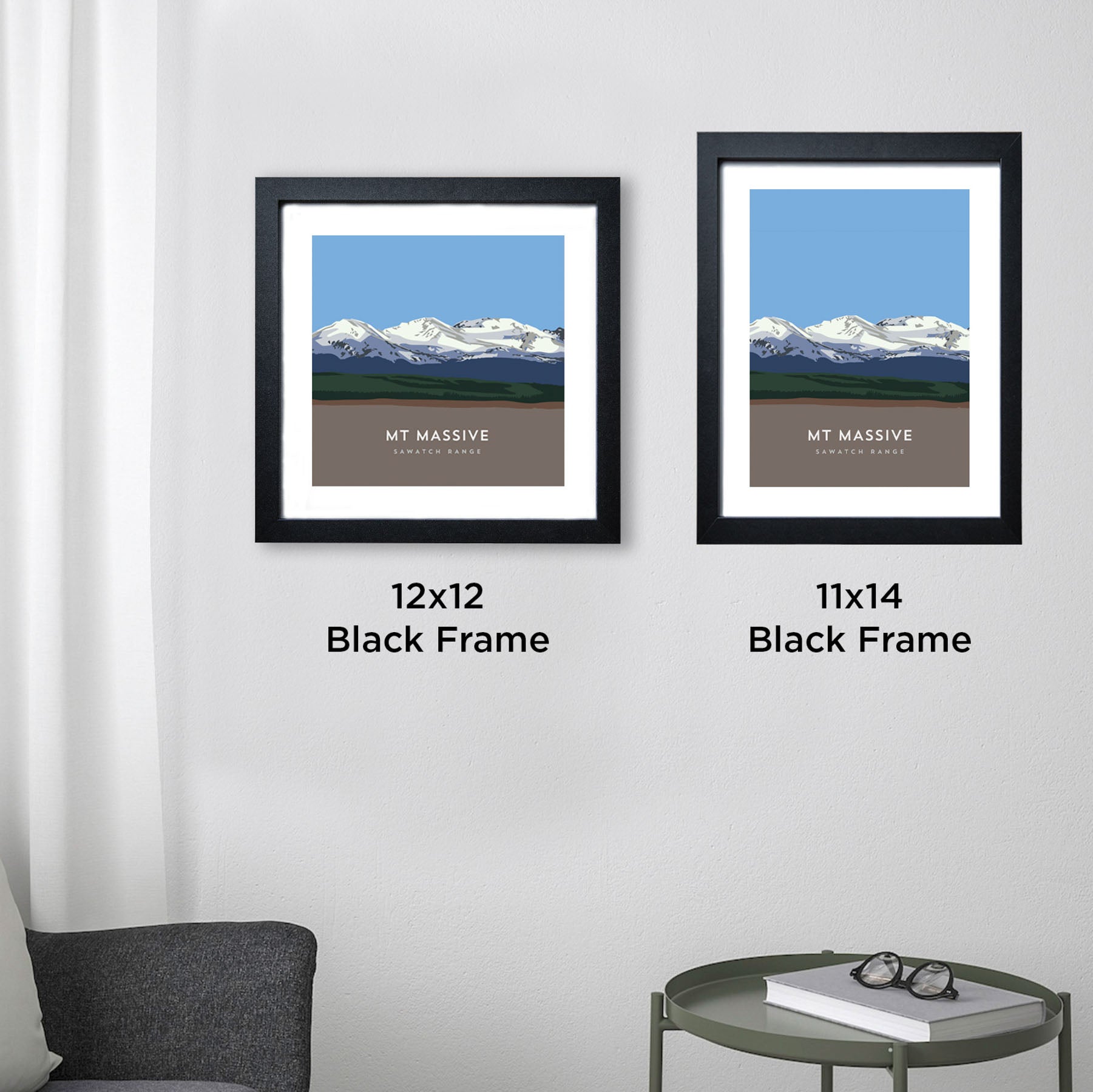 Mount Massive Colorado 14er Framed Poster