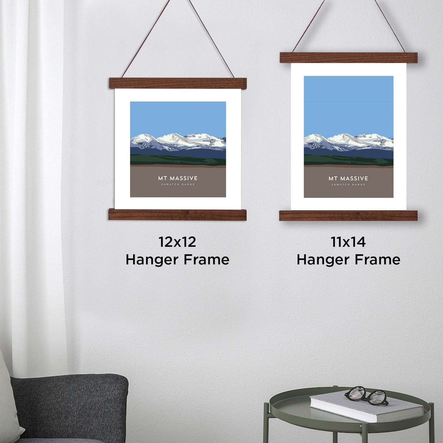 Mount Massive Colorado 14er Hanger Frame Poster