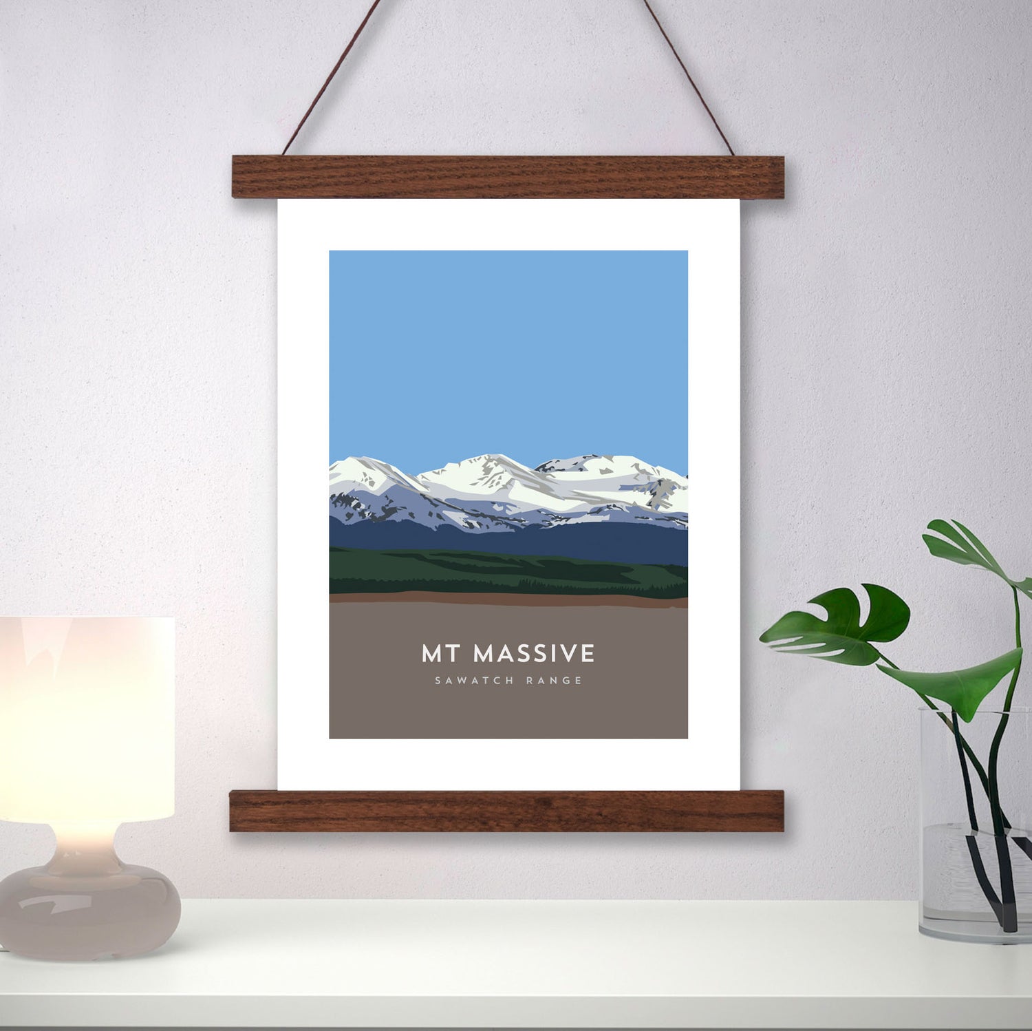 Mount Massive Colorado 14er Hanger Frame Poster