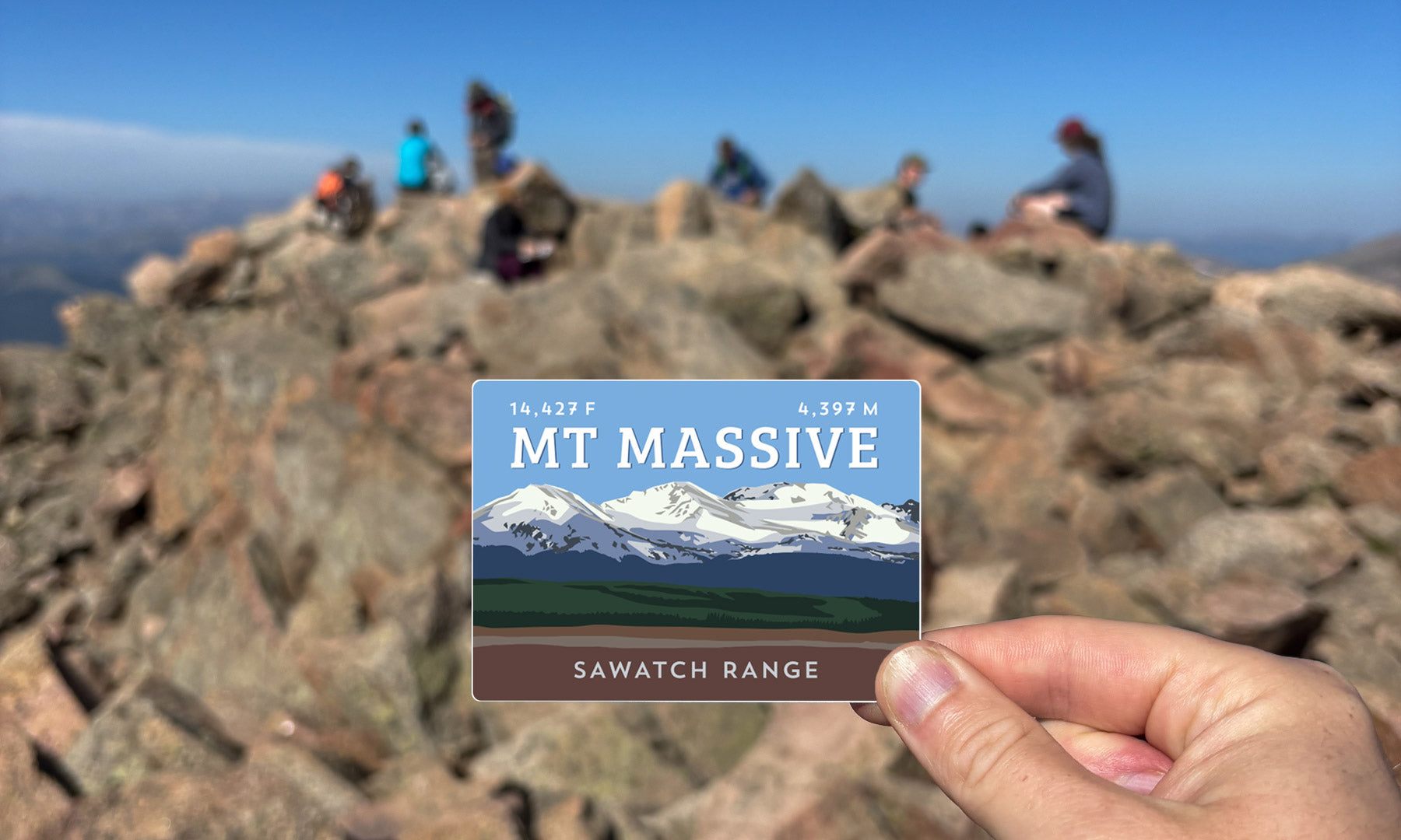 Mount Massive Colorado 14er Sticker