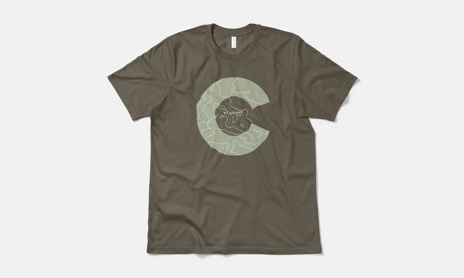 Mount Massive Topo 14er Shirt
