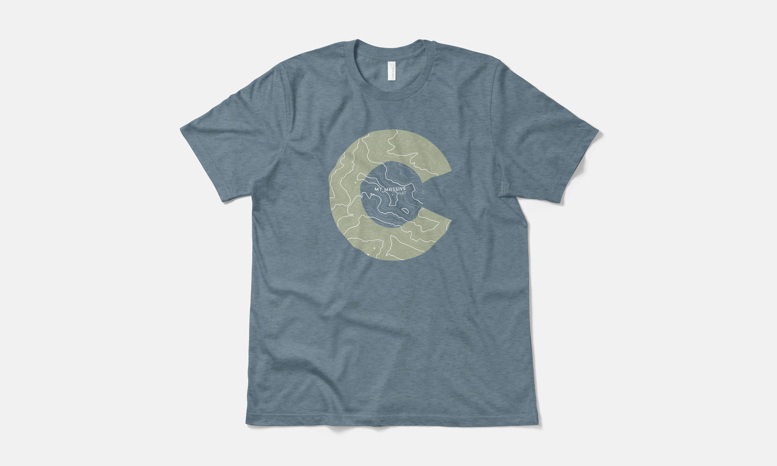 Mount Massive Topo 14er Shirt