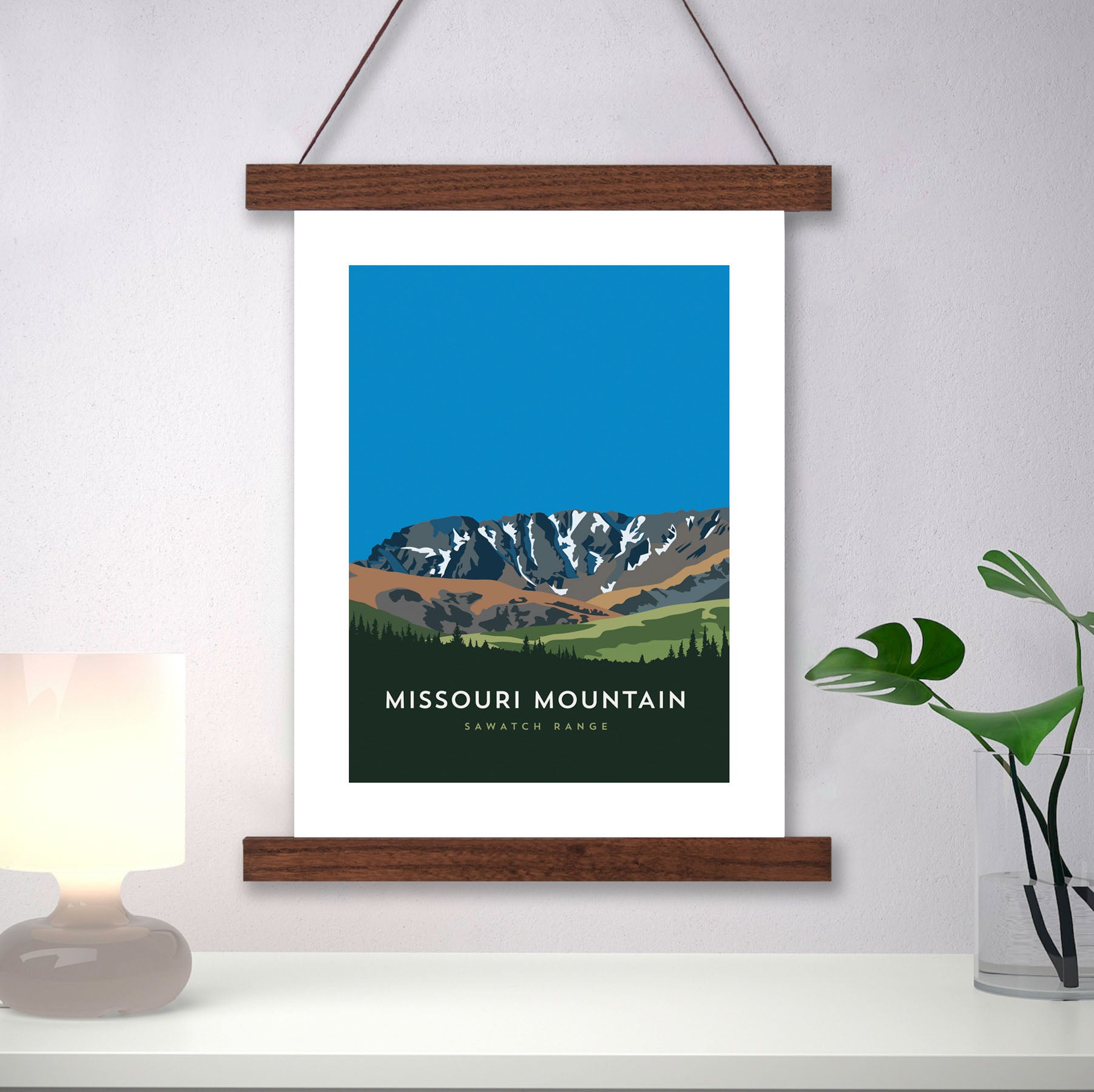Missouri Mountain Colorado 14er Hanger Frame Poster