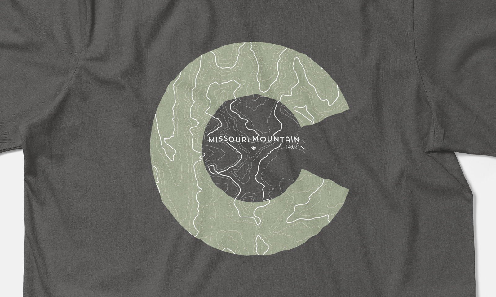 Missouri Mountain Topo 14er Shirt