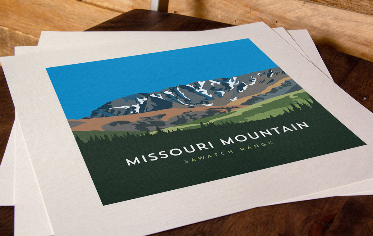 Missouri Mountain Colorado 14er Art Print