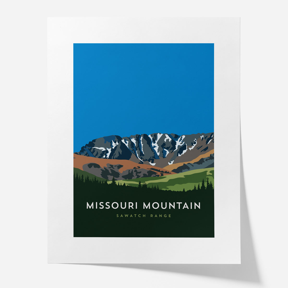 Missouri Mountain Colorado 14er Poster