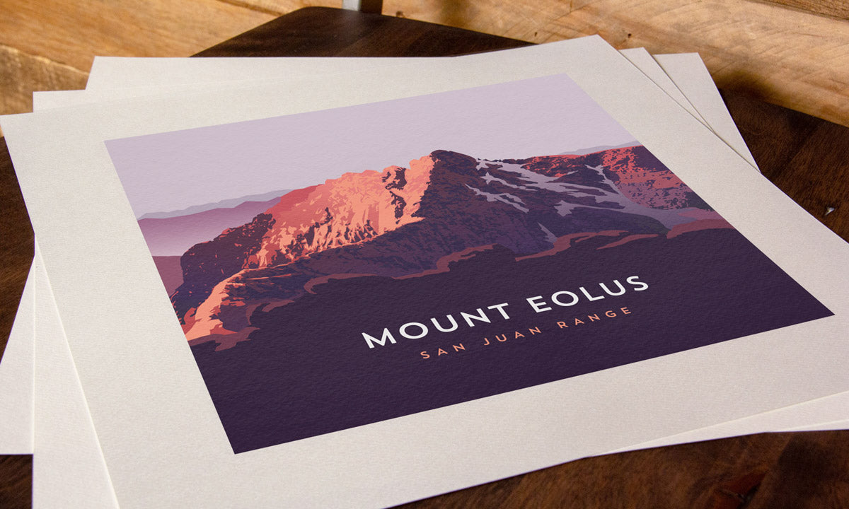 Mount Eolus Colorado 14er Art Print