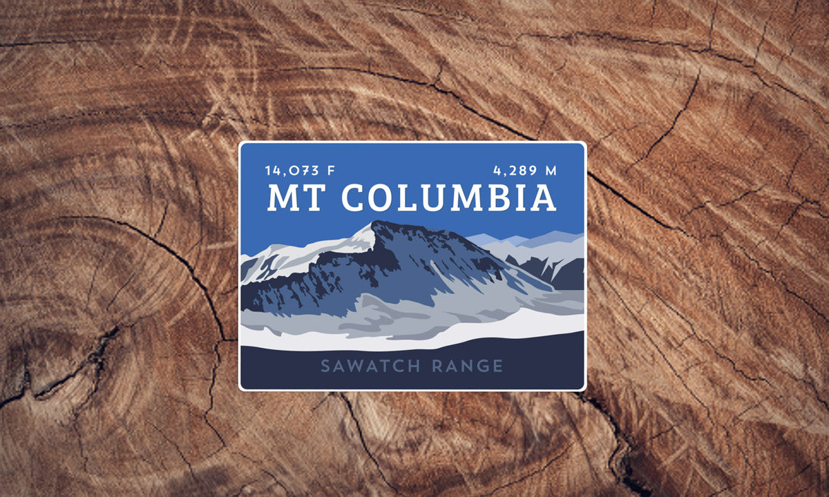 Mount Columbia Colorado 14er Sticker