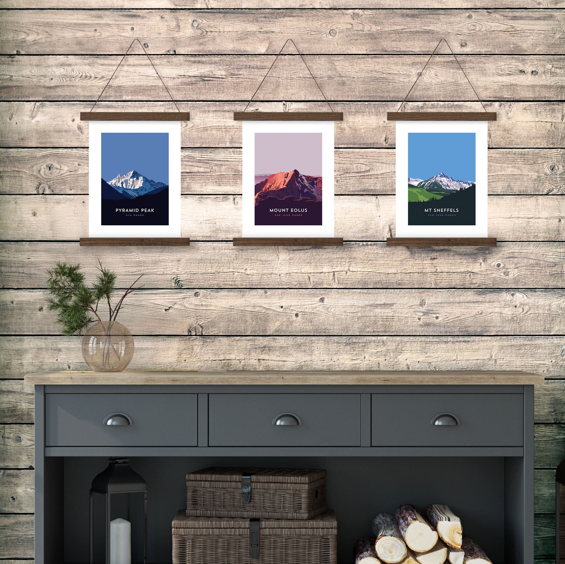 Mount Eolus Colorado 14er Hanger Frame Posters