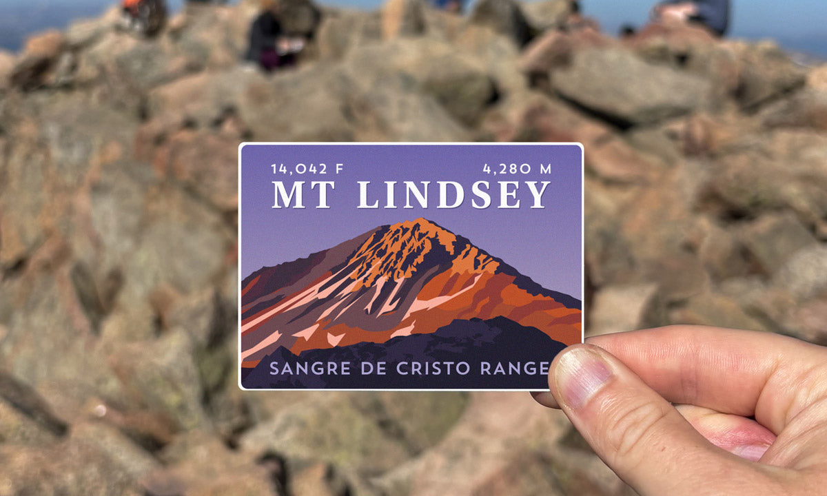 Mount Lindsey Colorado 14er Sticker