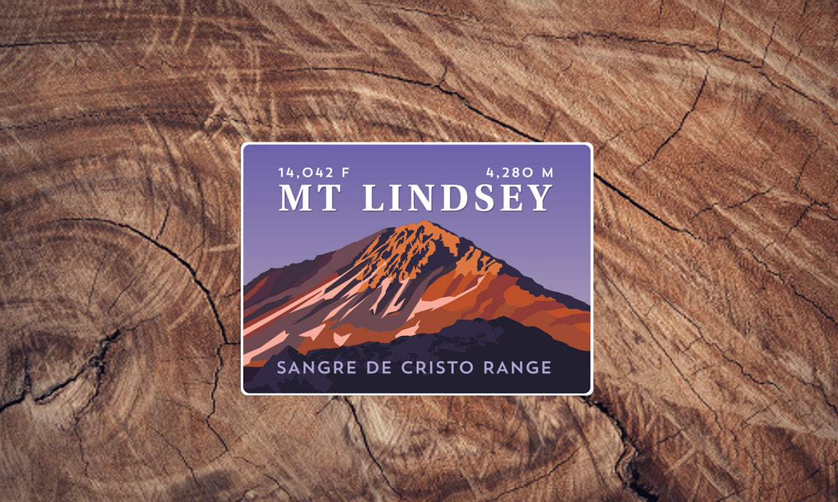 Mount Lindsey Colorado 14er Sticker