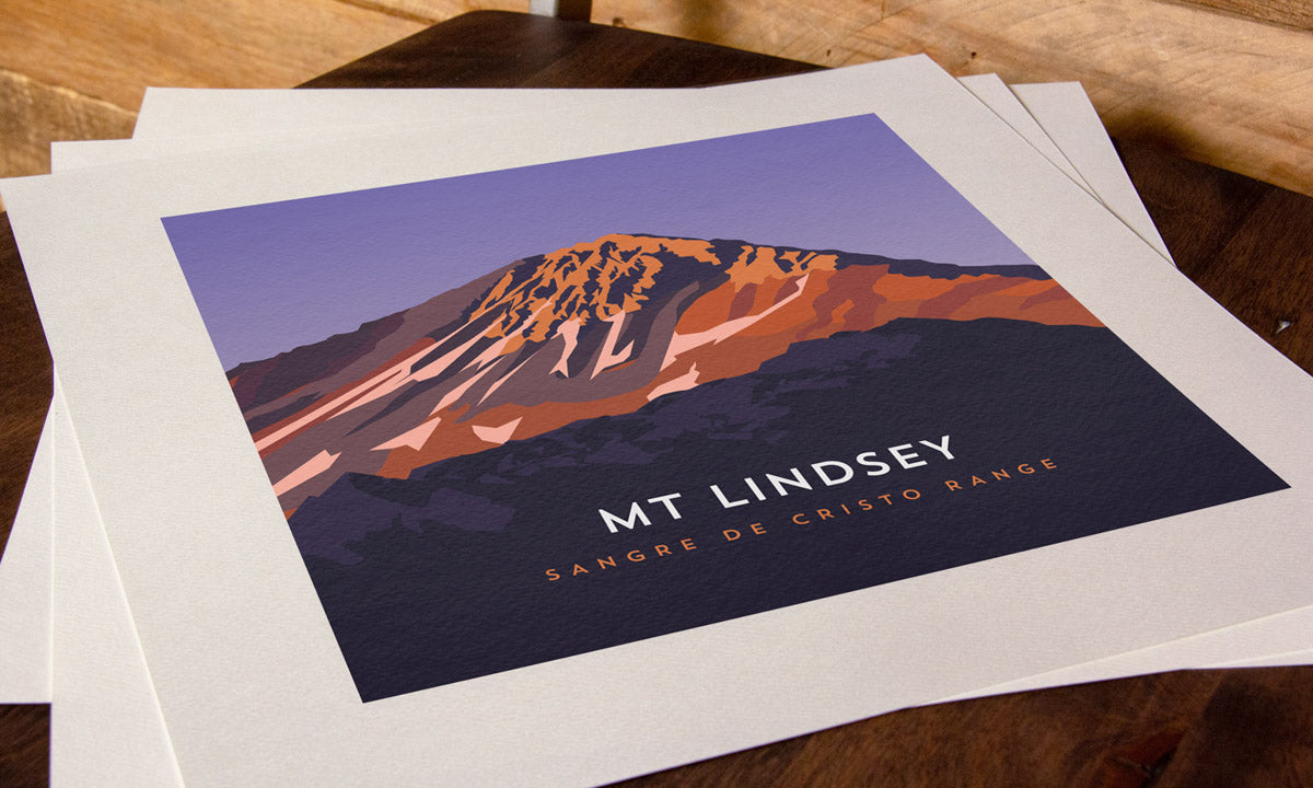 Mount Lindsey Colorado 14er Art Print