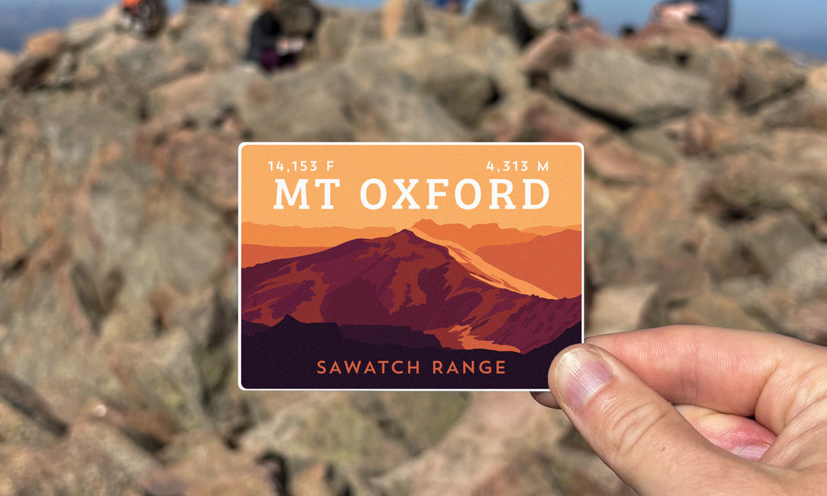 Mount Oxford Colorado 14er Sticker