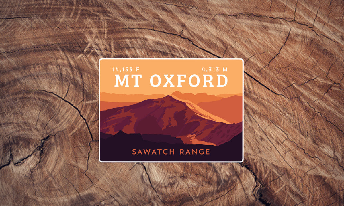 Mount Oxford Colorado 14er Sticker