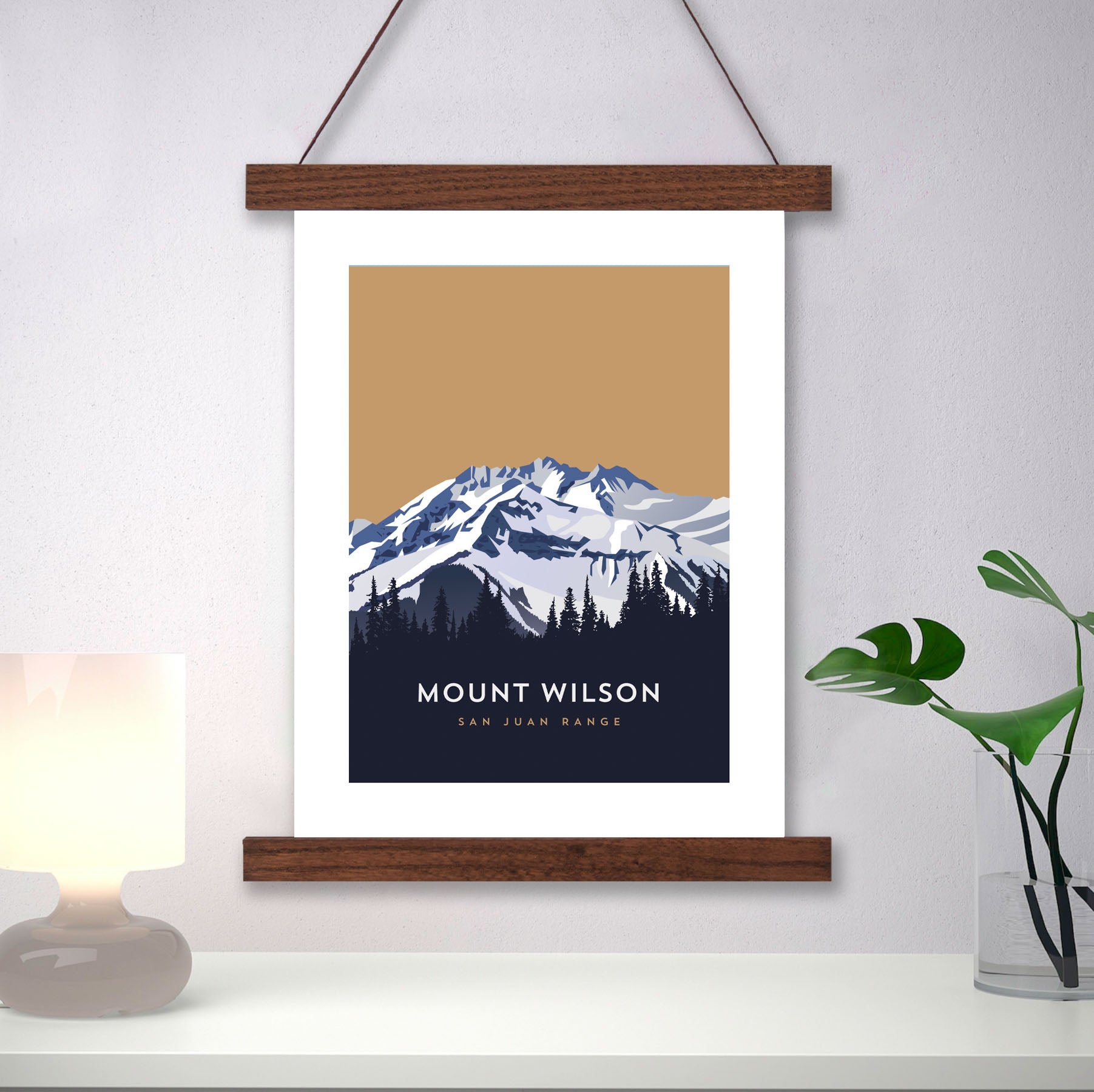Mount Wilson Colorado 14er Hanger Frame Poster