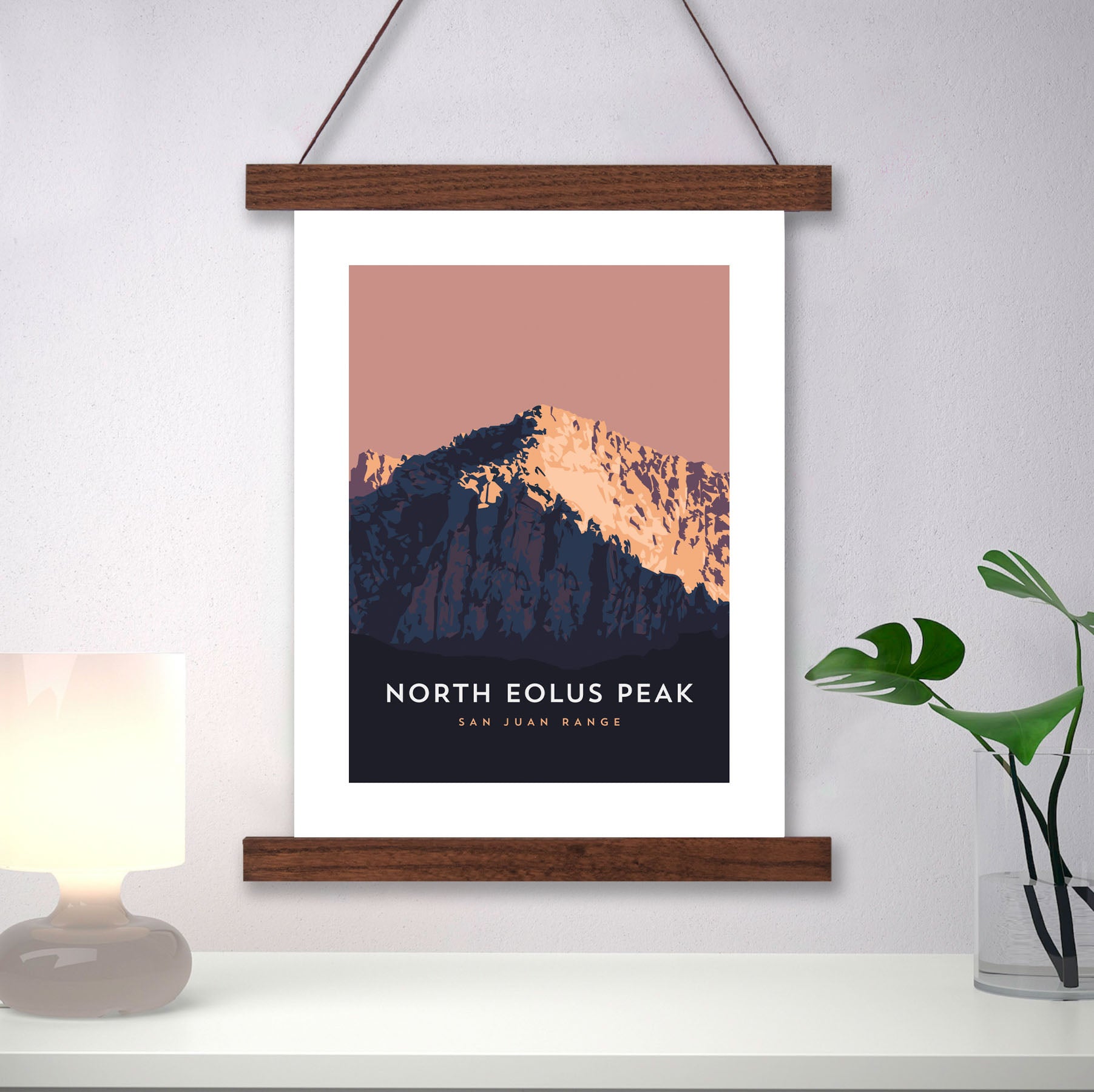 North Eolus Colorado 14er Hanger Frame Poster