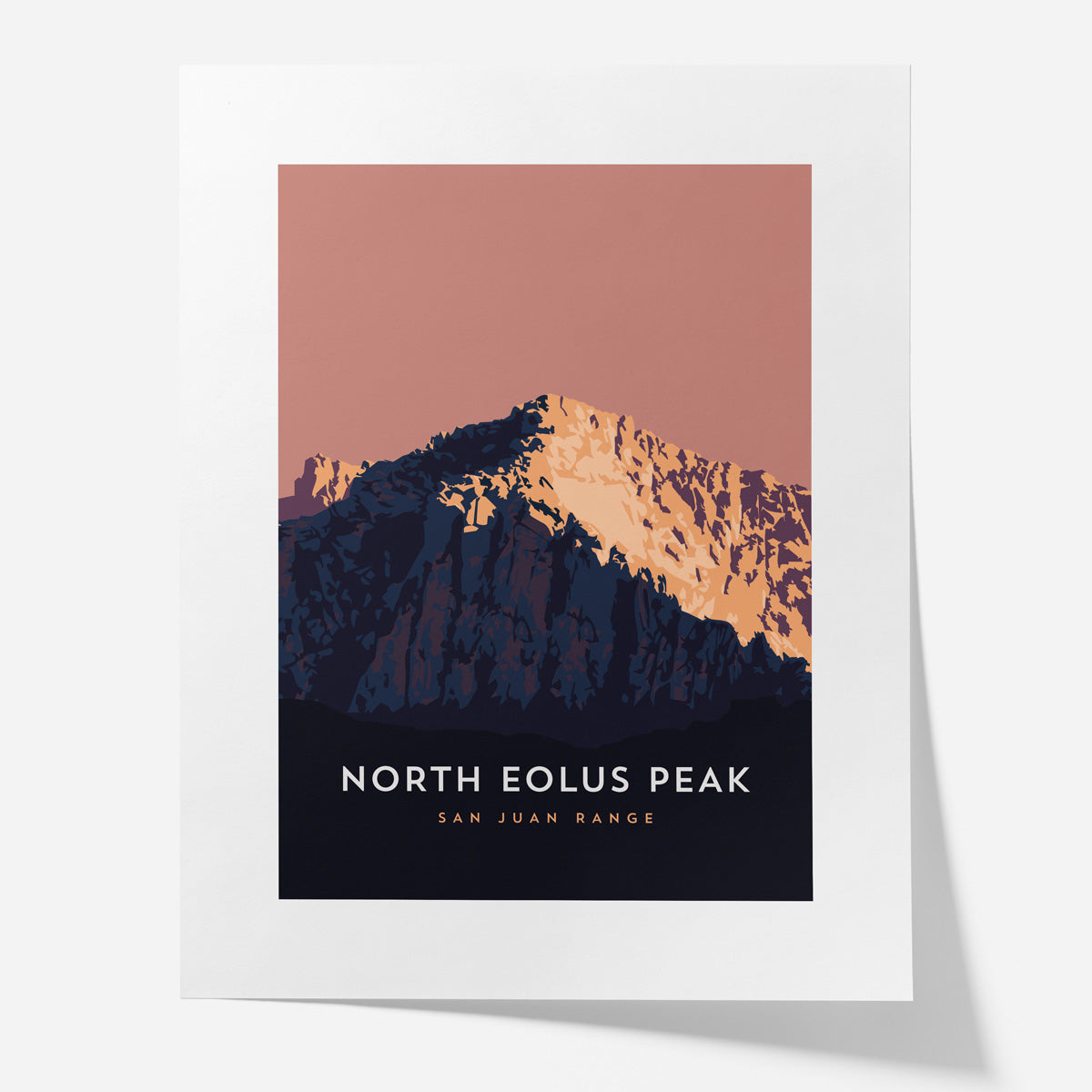 North Eolus Colorado 14er Poster