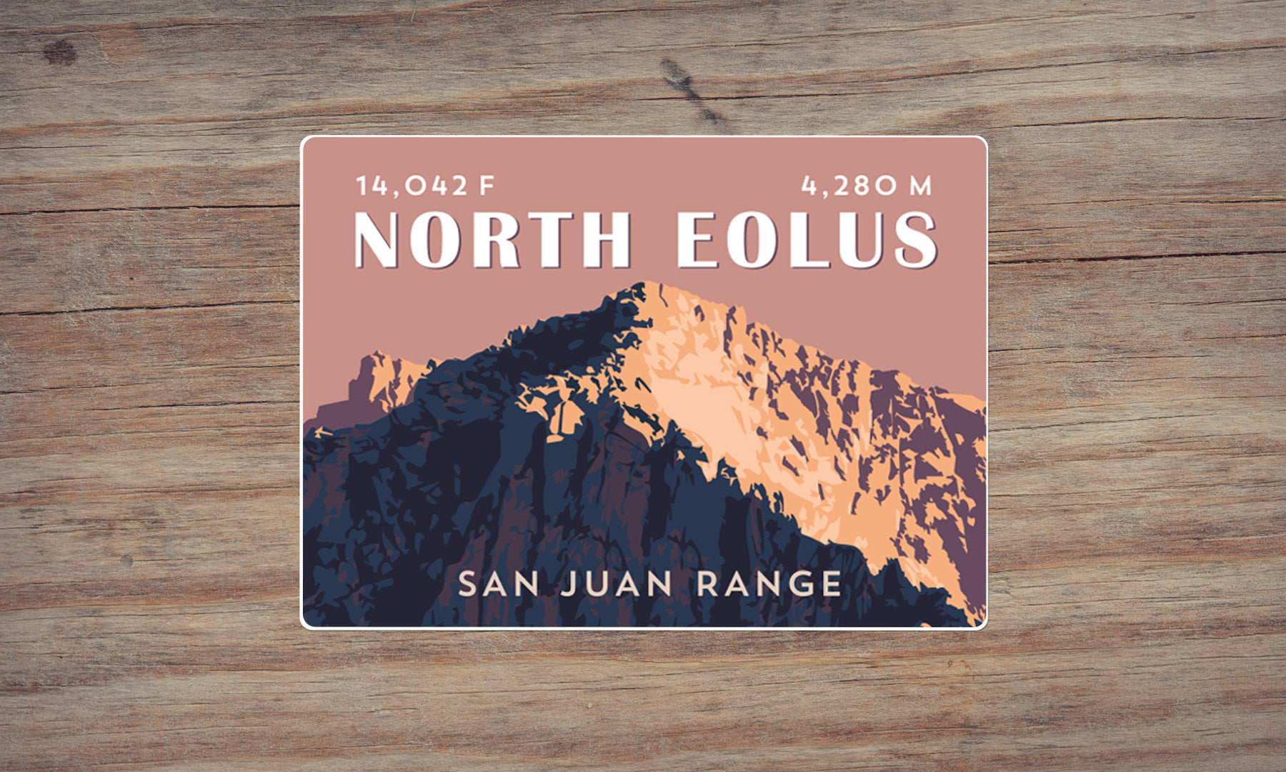 North Eolus Colorado 14er Sticker