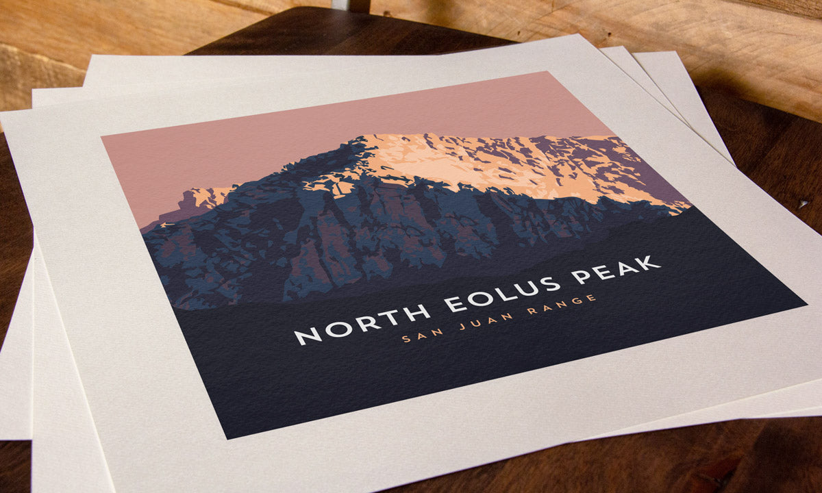 North Eolus Colorado 14er Art Print
