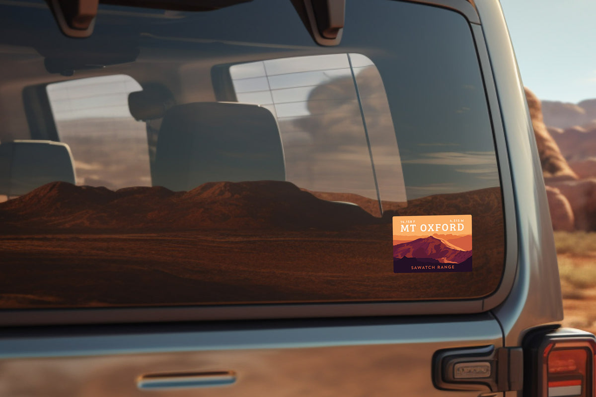 Mount Oxford Colorado 14er Sticker