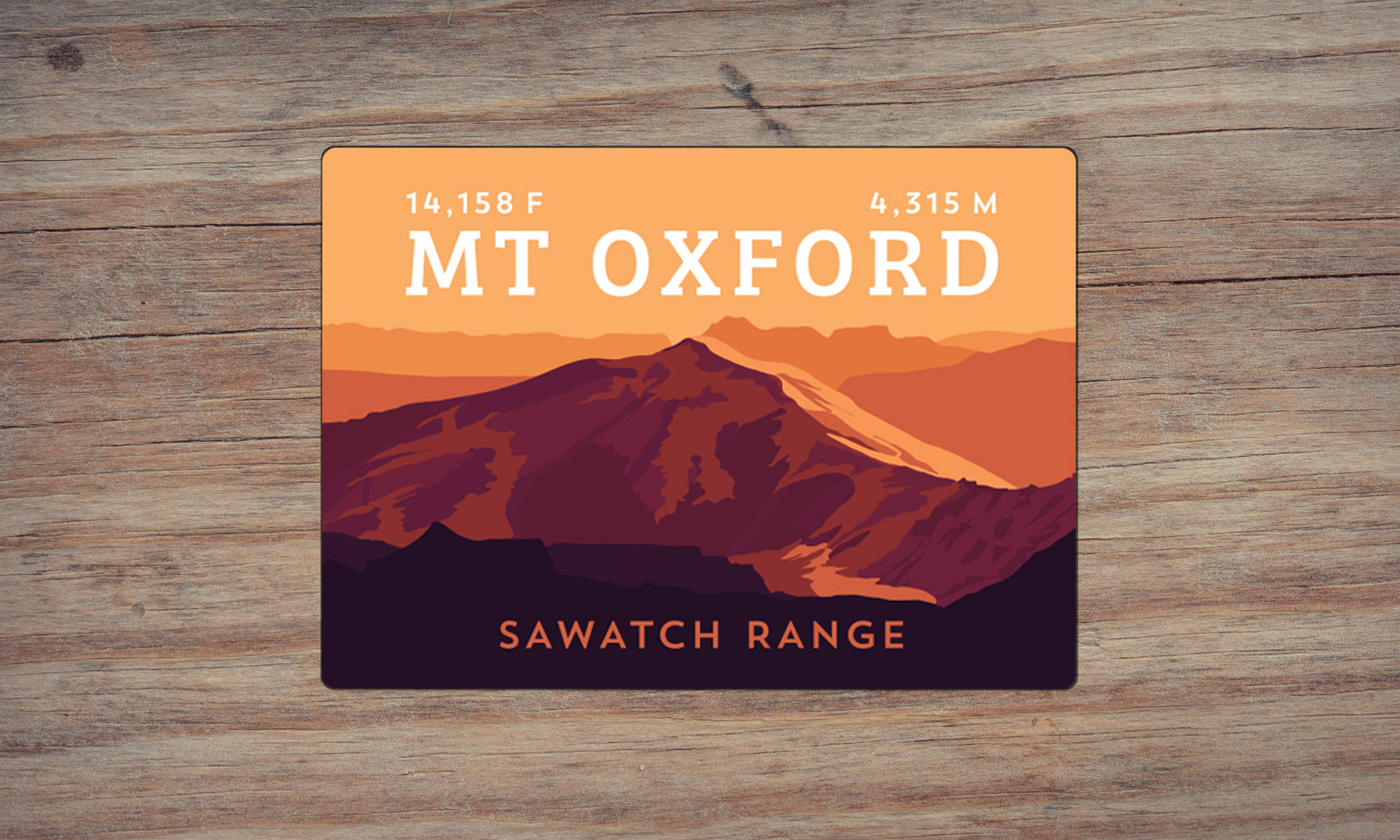 Mount Oxford Colorado 14er Magnet