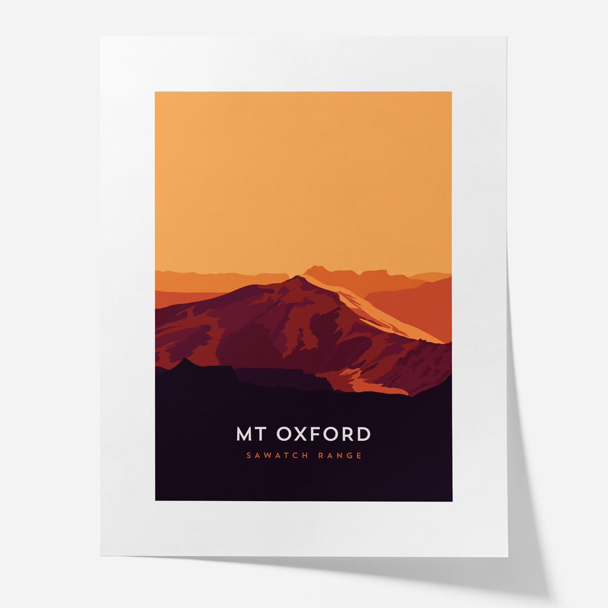 Mount Oxford Colorado 14er Poster