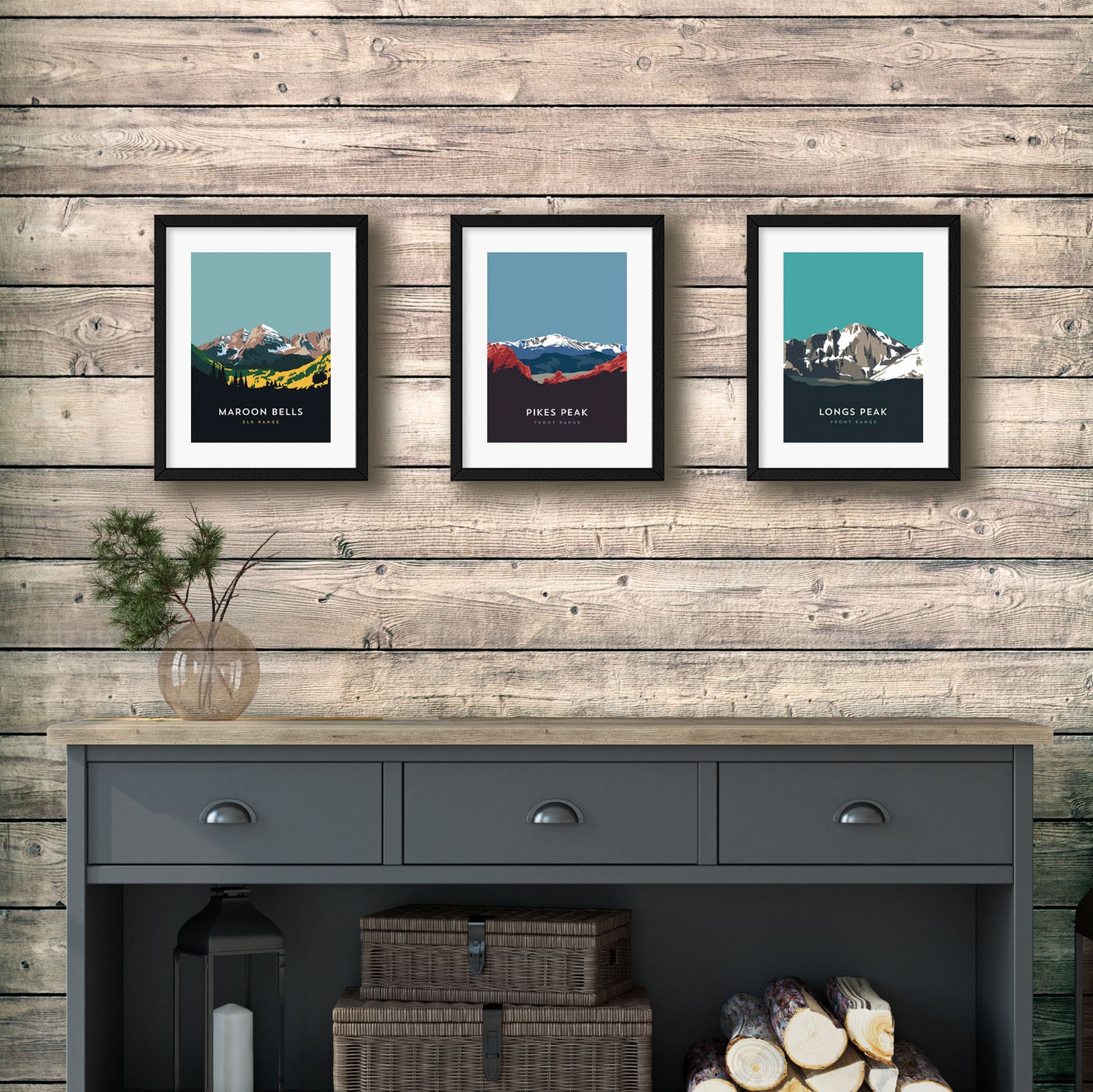 Pikes Peak Colorado 14er Framed Poster