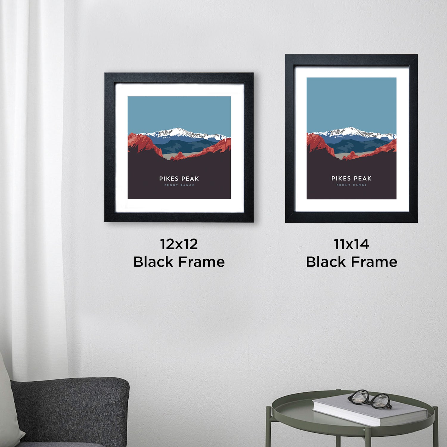 Pikes Peak Colorado 14er Framed Poster