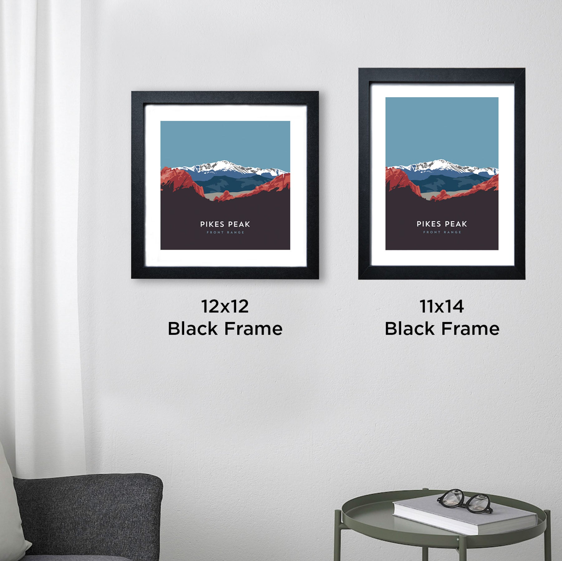 Pikes Peak Colorado 14er Framed Poster